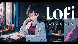 Nostalgic Glow 80's Tokyo Lofi Hip Hop 🌆 🌙 | Relaxing Beats for Study \u0026 Chill | lofi glasses 👓 |