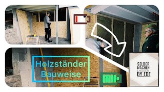 Holzständerbauweise - Wandaufbau in weniger als einem Tag