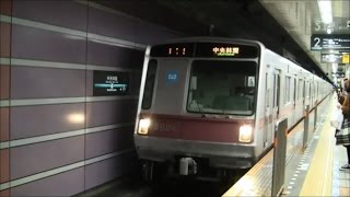 東京メトロ8000系　 田園都市線　渋谷行　各停　中央林間⇒渋谷　HD　車窓　三菱IGBT2レベルVVVF