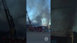 Brantford emergency officials on scene at massive fire in vacant building