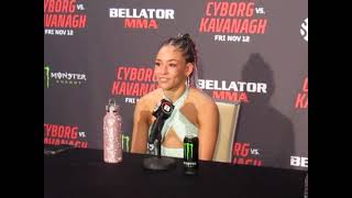 Miami's Valerie Loureda of ATT after her win at Bellator MMA 271 at Hard Rock Live in South Florida
