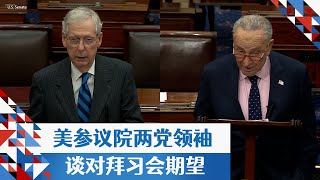 美参议院两党领袖谈对拜习会期望