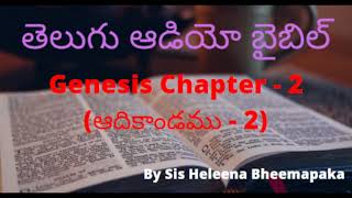 Genesis chapter  2(ఆదికాండము - 2)||Telugu Audio BIble||