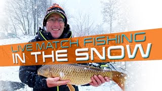 Live Match Fishing In The Snow (Makins Fishery)