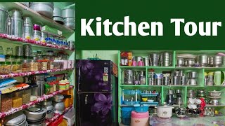 My Kitcken Tour || Small Kitchen Tour in Telugu || #kitchentour ||@RajiyapatasalaMH9