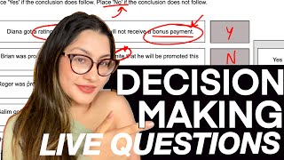 UCAT Decision Making Live Questions Step By Step