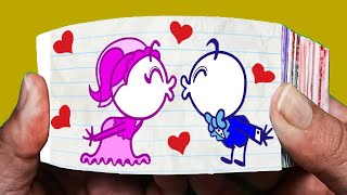 Pencilmate and his True Love's Kiss! Pencilmate Love Pencilmiss |Pencilmation Fl