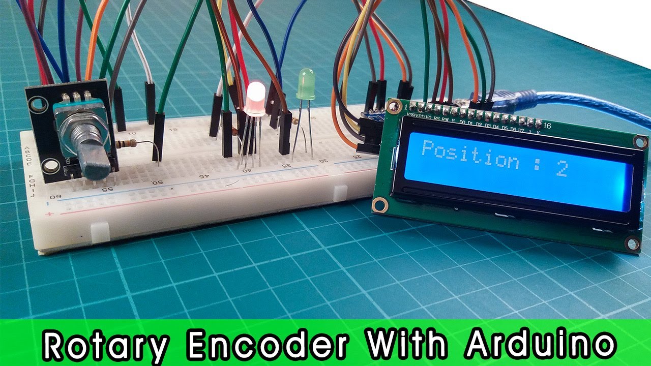 ROTARY ENCODER With Arduino Nano | How To Use ROTARY ENCODER Using LED ...