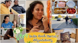 #vlog India నుంచి Parcel📦 తెప్పించుకున్నా | Time⏲️ Just Flies | Last minute Haloween🧙‍♀️