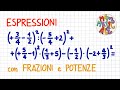 ESPRESSIONI con le FRAZIONI (numeri razionali positivi e negativi) e le POTENZE _ FR65