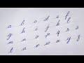 How to write neat and clean cursive alphabets||Paul's Calligraphy