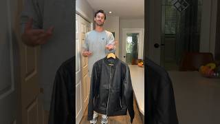 6’7 Faux Leather Bomber Styling from American Tall #menfashion #fashion #clothingstyle #tallfashion