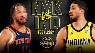 New York Knicks vs Indiana Pacers Full Game Highlights | February 2, 2024 | FreeDawkins