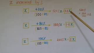 Maths Tricks- Formulas to find Percentage Increase and Decrease - Comparing Quantities