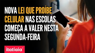 NOVA LEI QUE PROIBE CELULAR NAS ESCOLAS COMEÇA A VALER NESTA SEGUNDA-FEIRA