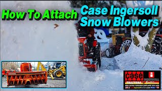 How To Install SNOW BLOWERS FOR CASE INGERSOLL GARDEN TRACTORS Simple \u0026 Fast Hook Up System.