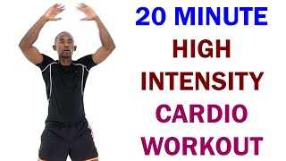 20 Minute High Intensity Interval Cardio Workout/ HIIT for Weight Loss