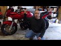 kawasaki zr 7s cold start and last look i sold my motorcycle