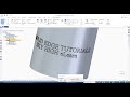 52 solid edge text on surface tutorials create text on surface in solidedge st10