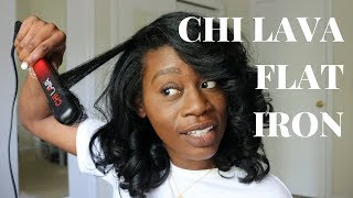 CHI LAVA FLAT IRON ON NATURAL HAIR  | YoursTrulyYinka