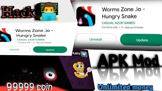 Worms zone mod apk unlimited money and no death How to download apk mod