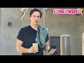 Zach Braff From Scrubs Gets In An Early Morning Workout At Heart & Hustle Gym In West Hollywood, CA