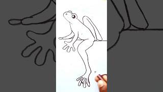 How to draw a Frog very Easy #akartist #drawing #shorts