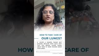 how to take off our lungs? by Dr Nalini Nagalla Respiratory \u0026 Sleep consultant