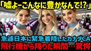 【海外の反応】カナダCAが空港で「こんなに豊かだなんて嘘でしょ？…」緊急着陸で成田空港に立ち寄った客室乗務員が見た驚きの光景とは？