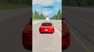 unlucky 😔 vs lucky 😎 #shorts #beamng