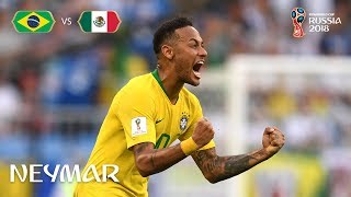 NEYMAR Goal  - Brazil v Mexico - MATCH 53
