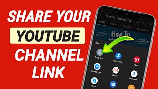 How to Share Your YouTube Channel Link on Phone! (Copy Your YouTube URL)