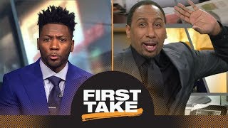 Stephen A. Smith is 'disgusted' with Ryan Clark's AFC playoff race take | First Take | ESPN