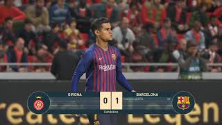 GIRONA vs BARCELONA | LaLiga Santander | Amazing Match & Full Highlights|  Gameplay PES 2019