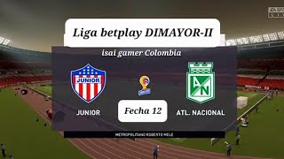 Junior vs nacional liga betplay DIMAYOR 2023. Fecha 12. Goles 4-2.
