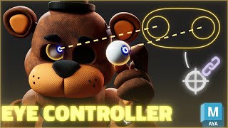 Eye Controller (AIM CONSTRAINT) #mayatutorial