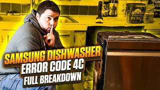 ERROR CODE 4C | SAMSUNG DISHWASHER | FULL BREAKDOWN | TOP FIXES | CASE BREAK
