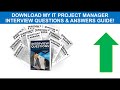 it project manager interview questions u0026 answers how to pass your it project management interview