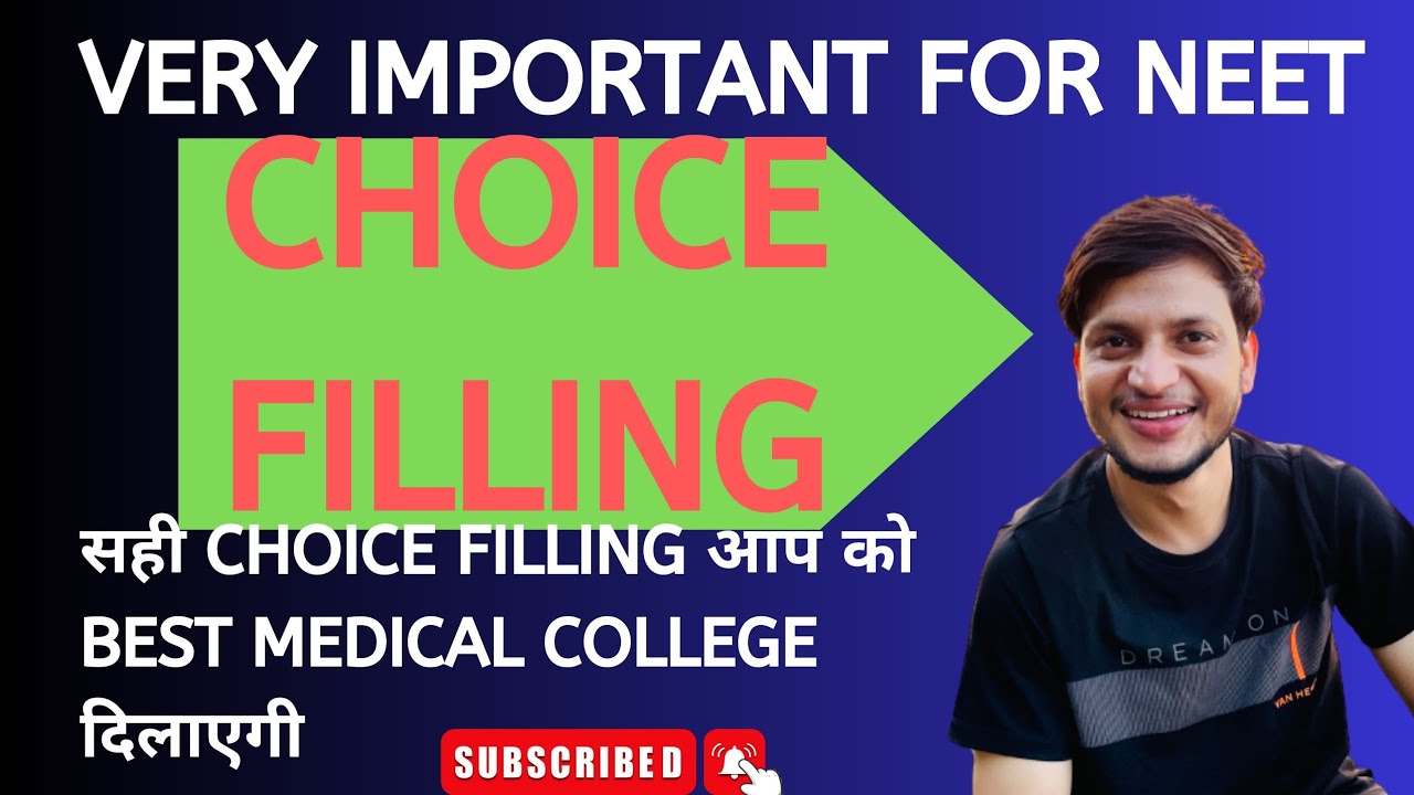 Choice Filling For NEET Counseling || How To Make Best Preference List ...