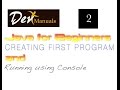 Java Beginners Tutorial #2: How to create first Java program?