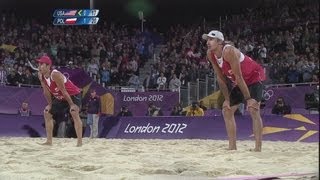 Men's Beach Volleyball Preliminary Round - USA v POL | London 2012 Olympics