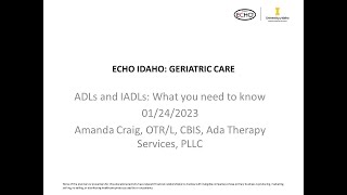 ADLs and IADLs: What you need to know - 01/24/2023