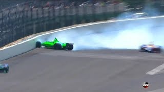 #13 Danica Patrick Crash // 2018 Indianapolis 500