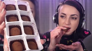 I tried Chocolate Mochi! - ASMR