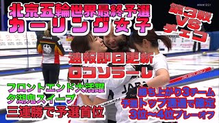 【カーリングライブ/北京オリンピック/世界最終予選】速報/第3戦チェコ/ロコソラーレ/ダイジェスト/インタビュー