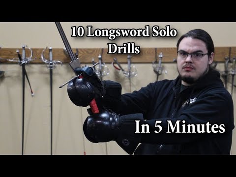 10 solo longsword exercises in 5 minutes