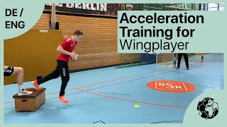 Acceleration for Wingplayer - Handballtraining Technique | Handball inspires