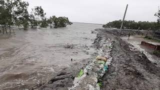 সুন্দরবন, ব্লক -গোসাবা, ছোটোমোল্লা খালি নদীর সাইট পর্যালোচনা ইয়েশ সাইক্লোন আক্রমণের মুহূর্তে