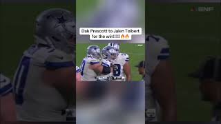 #Cowboys Dak Prescott to Jalen Tolbert for win