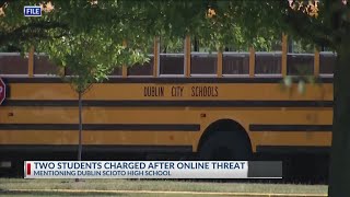 Two Dublin high school students charged after allegedly making social media threats